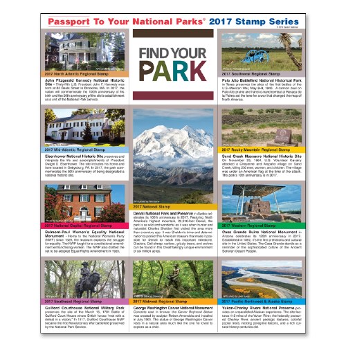 2017 Passport Stamp Set Shop Americas National Parks